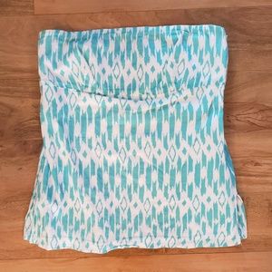 J CREW strapless flutter tank top S sz 4